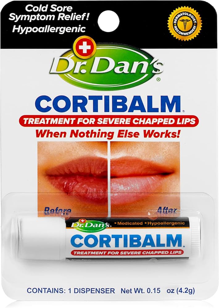 Dr. Dan's: Cortibalm 1% Hydrocortisone Lip Balm (6 Pack)