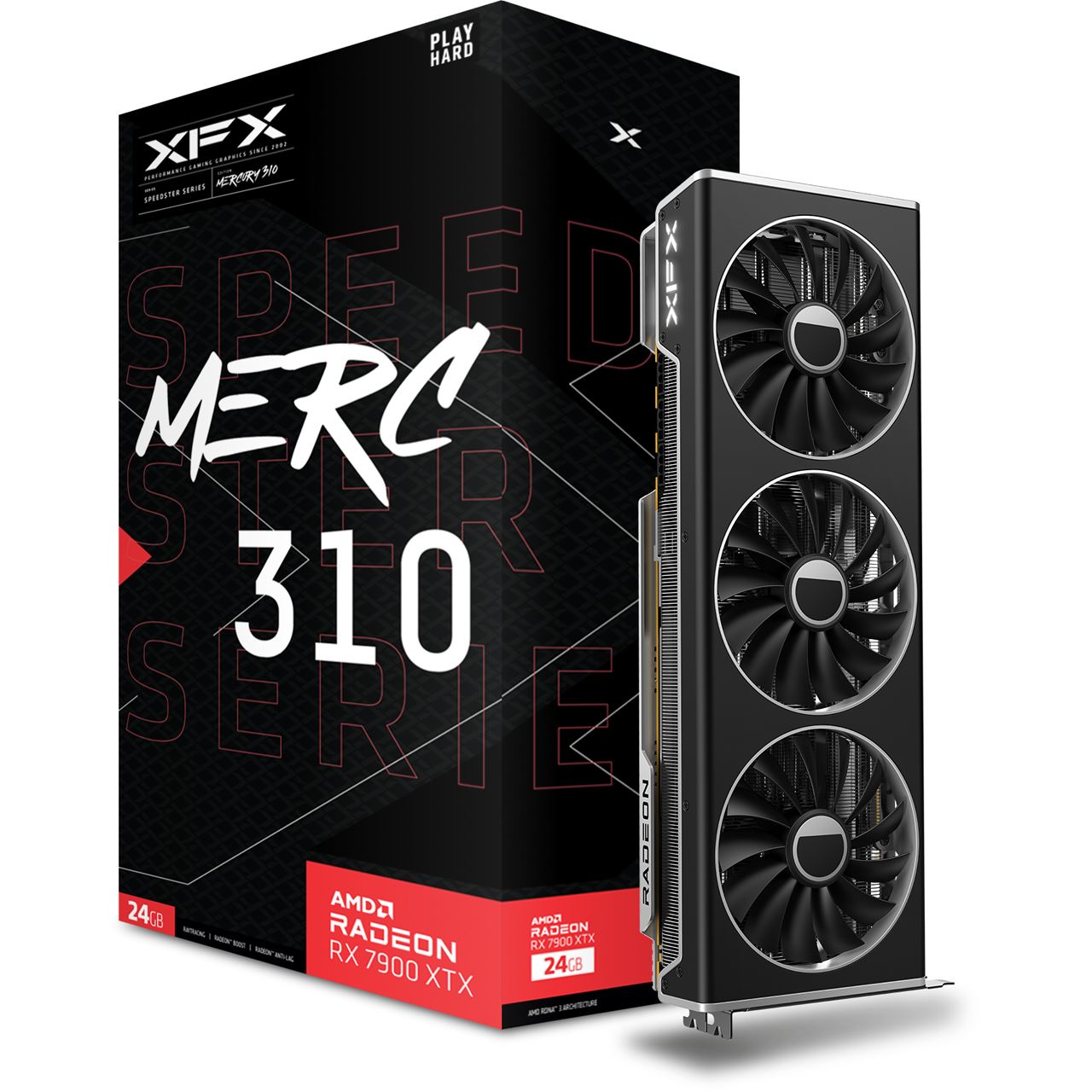 XFX: Radeon RX 7900 XTX Speedster MERC 310 (Black Edition, 24GB)