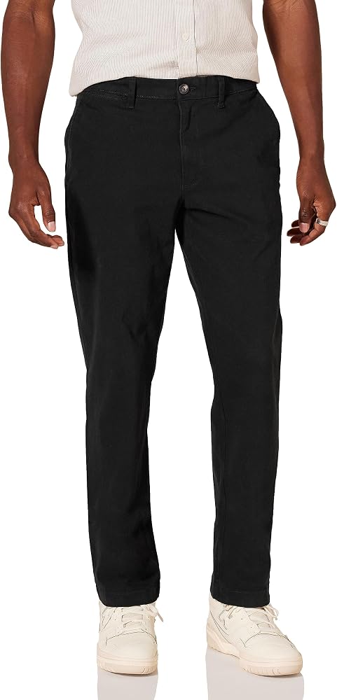 Men's Stretch Chino Pants (Black)