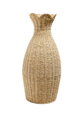 Scallop Edge Woven Vase