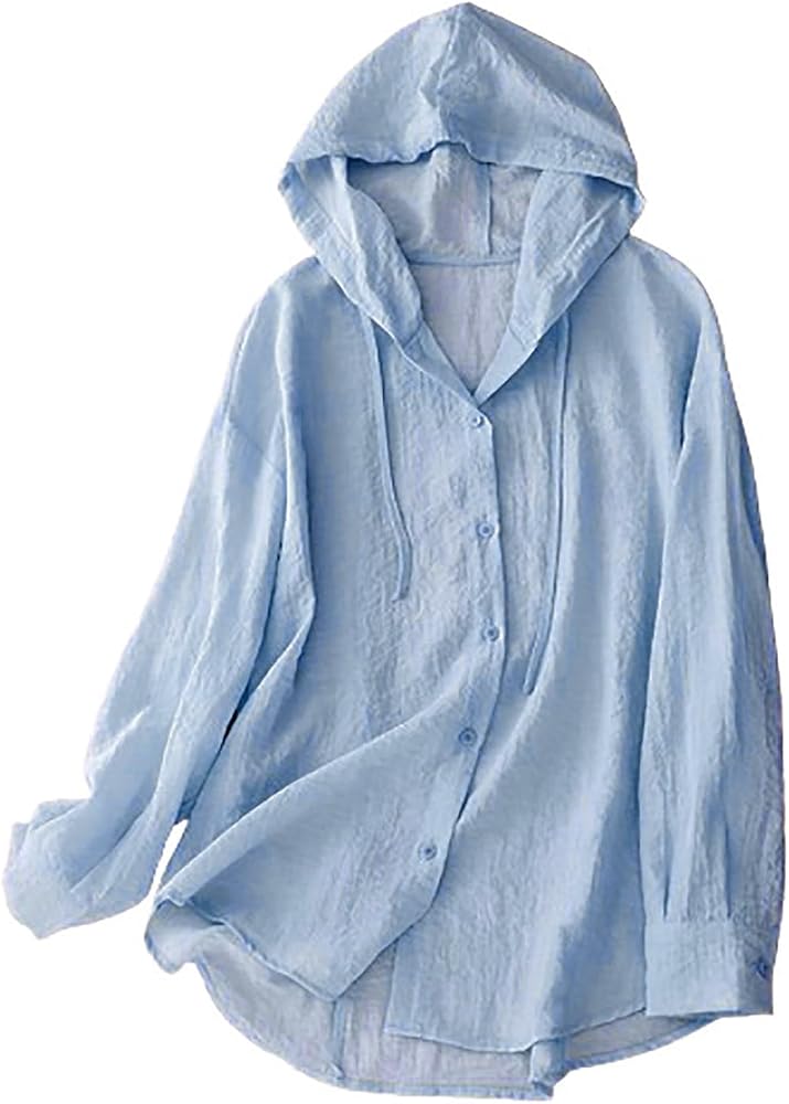 Women's Lightweight Long Sleeve Workout Top Quick Dry UPF 50+ Sun Shirt (Light Blue)