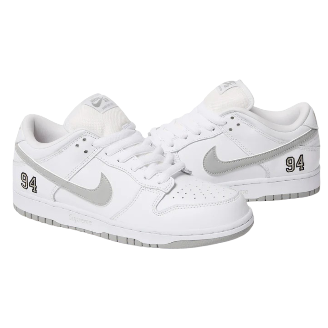 Supreme/Nike SB Dunk Low (White)