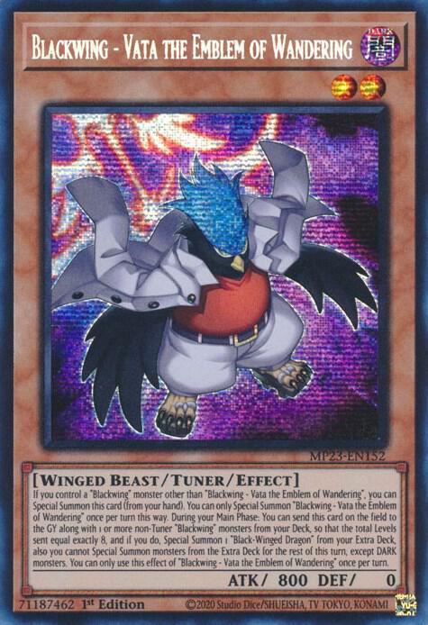 Yu-Gi-Oh! TCG: Blackwing - Vata the Emblem of Wandering (25th Anniversary Tin – Dueling)
