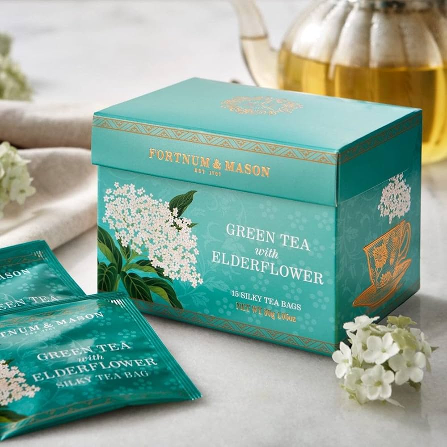 Green Tea With Elderflower (15 Silky Tea Bags, 30g)