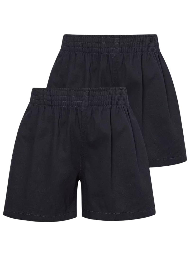 School Rugby Shorts - Pack of 2 (Navy)