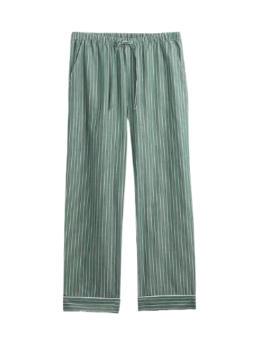 Poplin PJ Pants (Varsity Green Stripe)