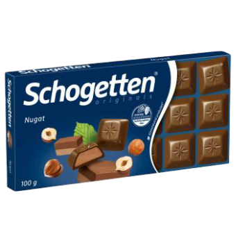 Schogetten: Nougat Milk Chocolate Bar - 100g