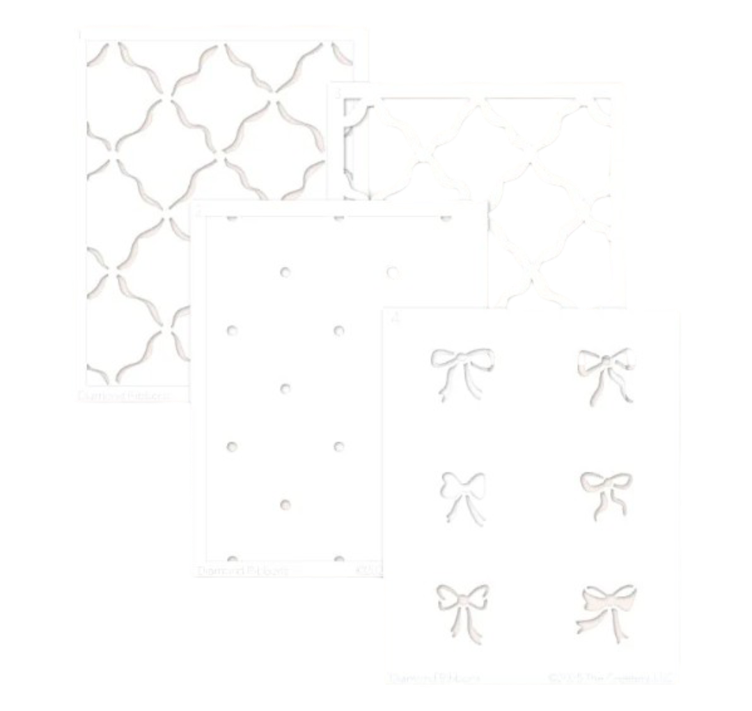 Diamond Ribbons Stencil