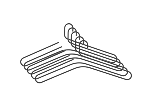 Scandi Living: Smooth Hangers - 5 Pack (Black)