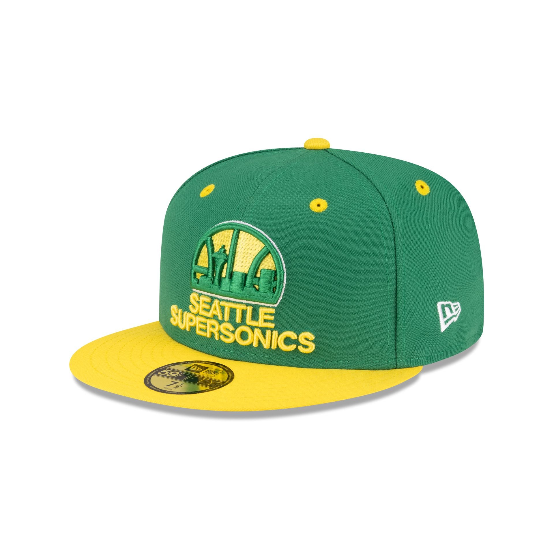 New Era: Seattle Supersonics Hardwood Classics 59FIFTY Fitted Hat (Two Tone 80s)