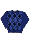 Neiman Marcus: Cashmere Geometric Scottish Sweater