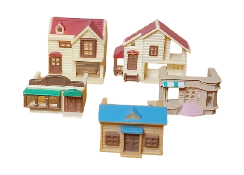 Sylvanian Families: Toy Shop & Miniature House Spares Bundle (5 Houses)