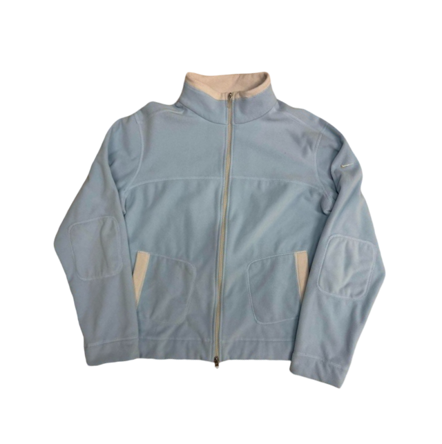 Y2K Nike Fleece Zip Up Jacket (Blue)