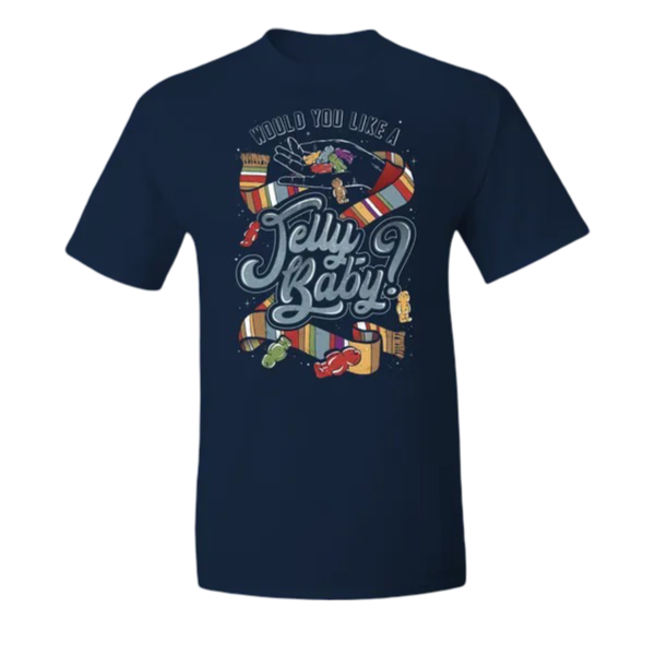 Doctor Who: Would You Like A Jelly Baby T-Shirt  (Navy Blue)