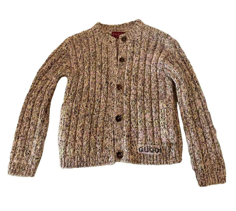 Gucci: Wool Cardigan (Brown)