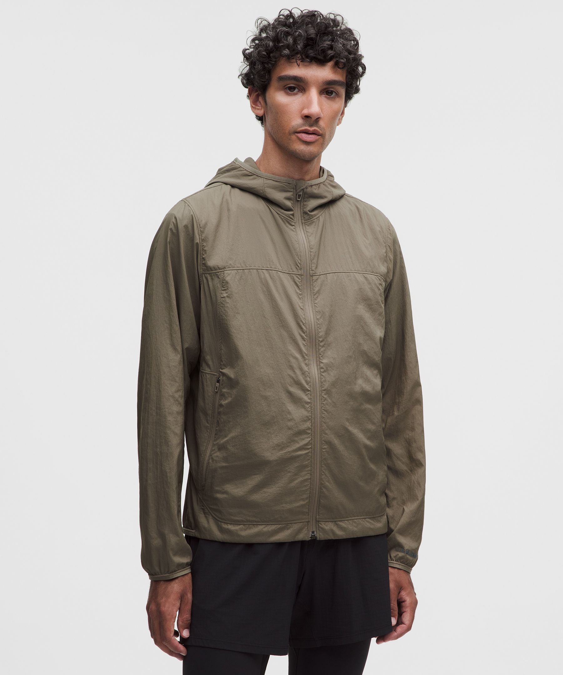 Men's InsulEight Cold-Weather Run Shell (Olive Brown)