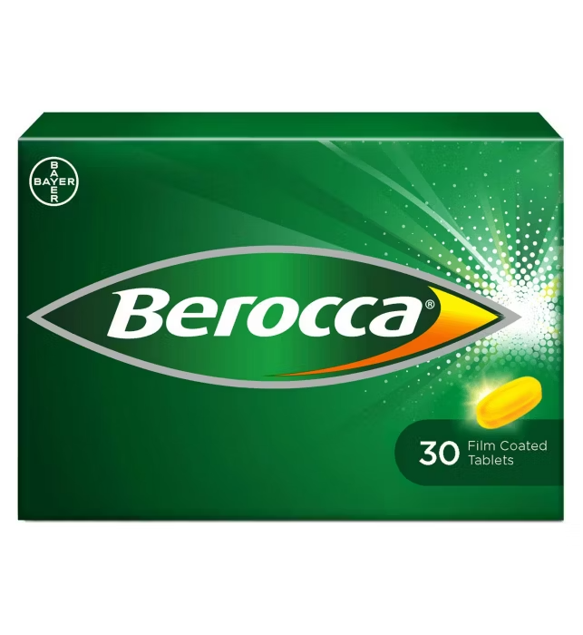 Berocca: Energy Vitamin - 30 Film Coated Tablets