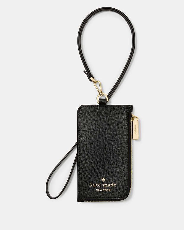 Card Case With Lanyard KN779 (Black)