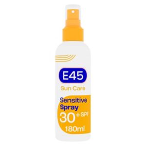 E45: Sun Body Cream Spray for Sensitive Skin SPF 30 (180ml)