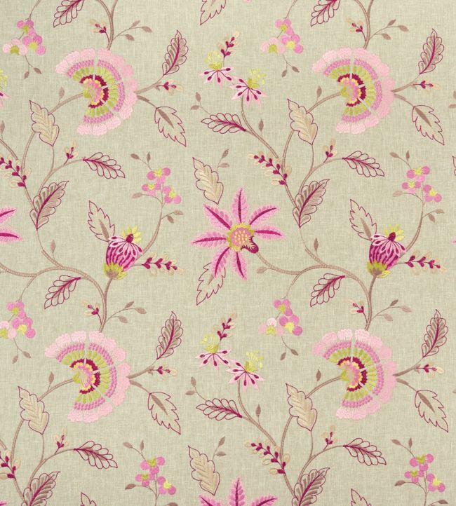Clarke & Clarke: Delamere Fabric (Raspberry)