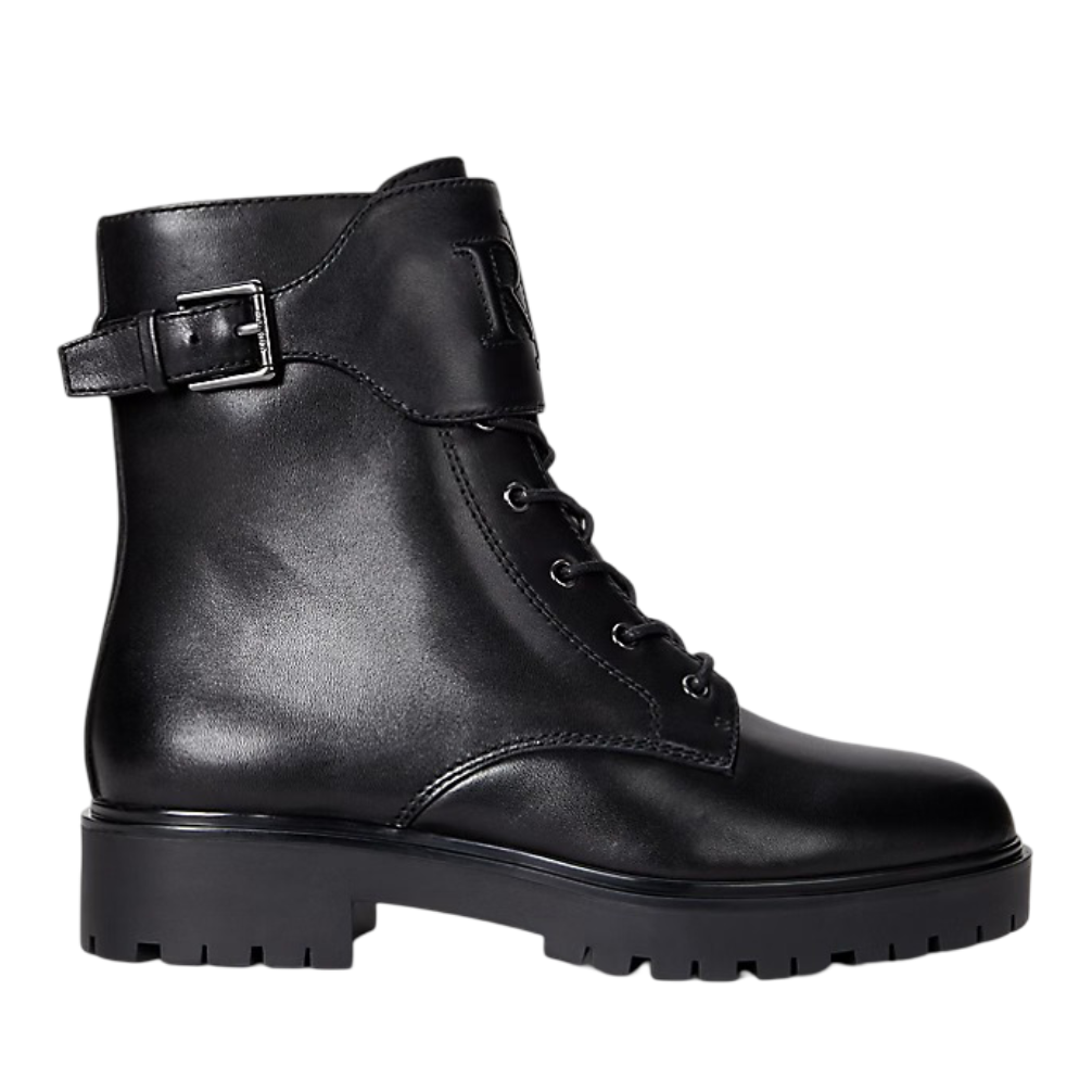 Women's Allyson Burnished Leather Lace Up Bootie