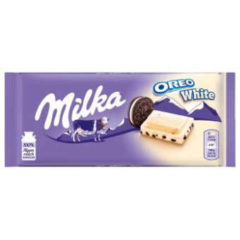 Milka Oreo White Chocolate Bar - 100g