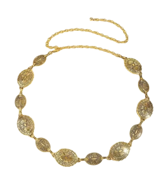 Retro Style Women's Metal Waist Chain