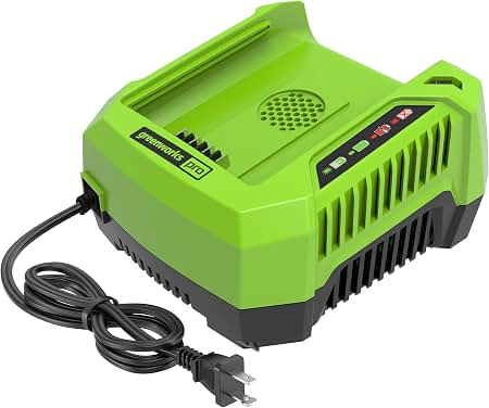 Greenworks: PRO 80V Lithium Ion Single Port Rapid Battery Charger (GCH8040)