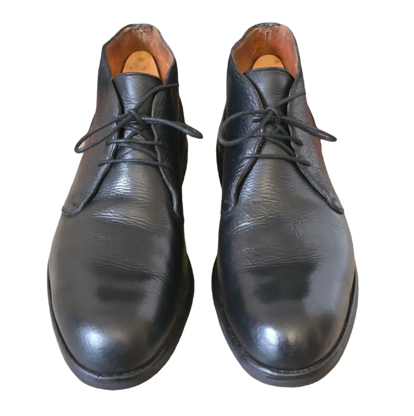 Edward Green: Leather Boots (Black)