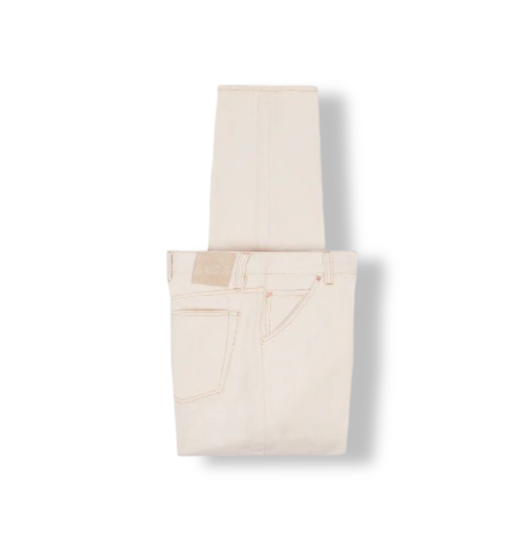 Ecru:  Men's Denim Five-Pocket Jeans