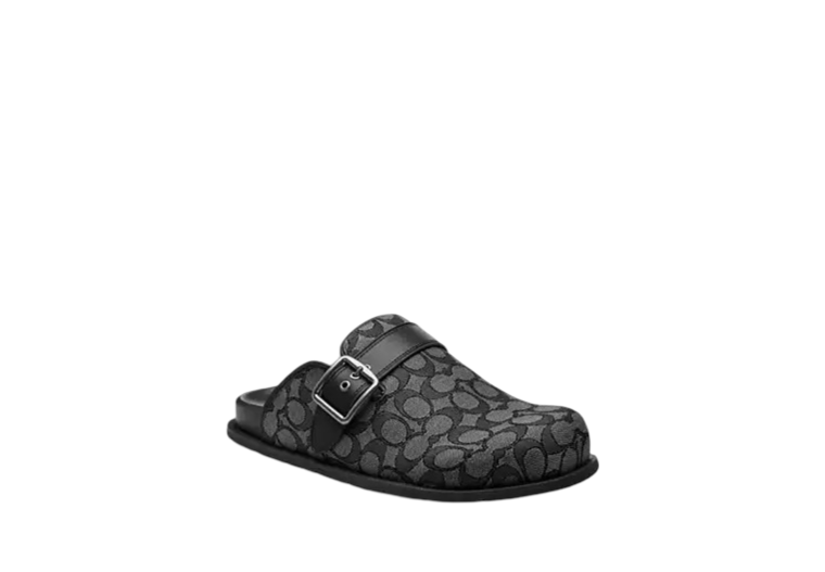 Buckle Clog In Signature Jacquard