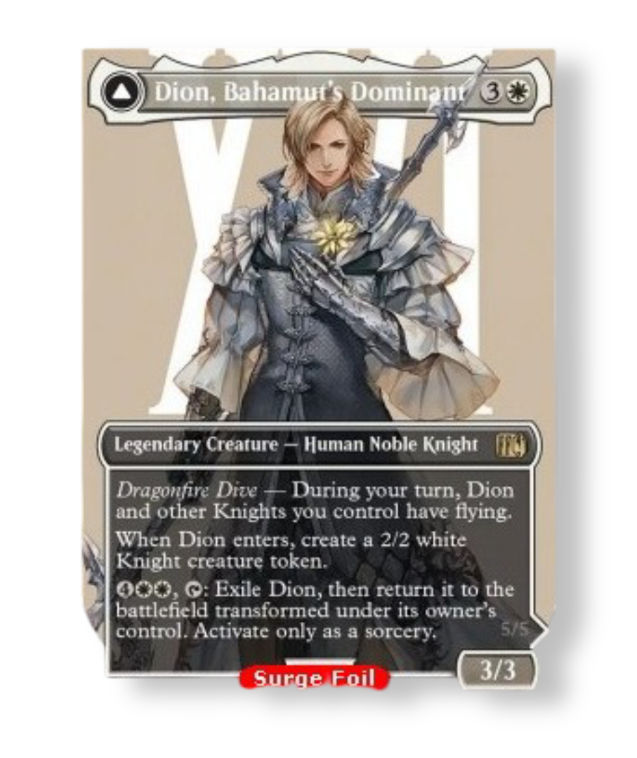 Dion Bahamut's Dominant Bahamut Warden of Light (V.3): The Gathering Final Fantasy