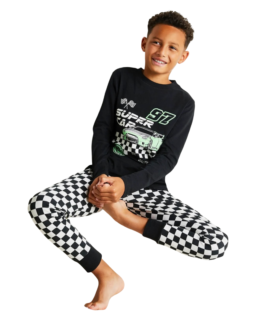 Jersey Pyjama Set (Neon-Green)