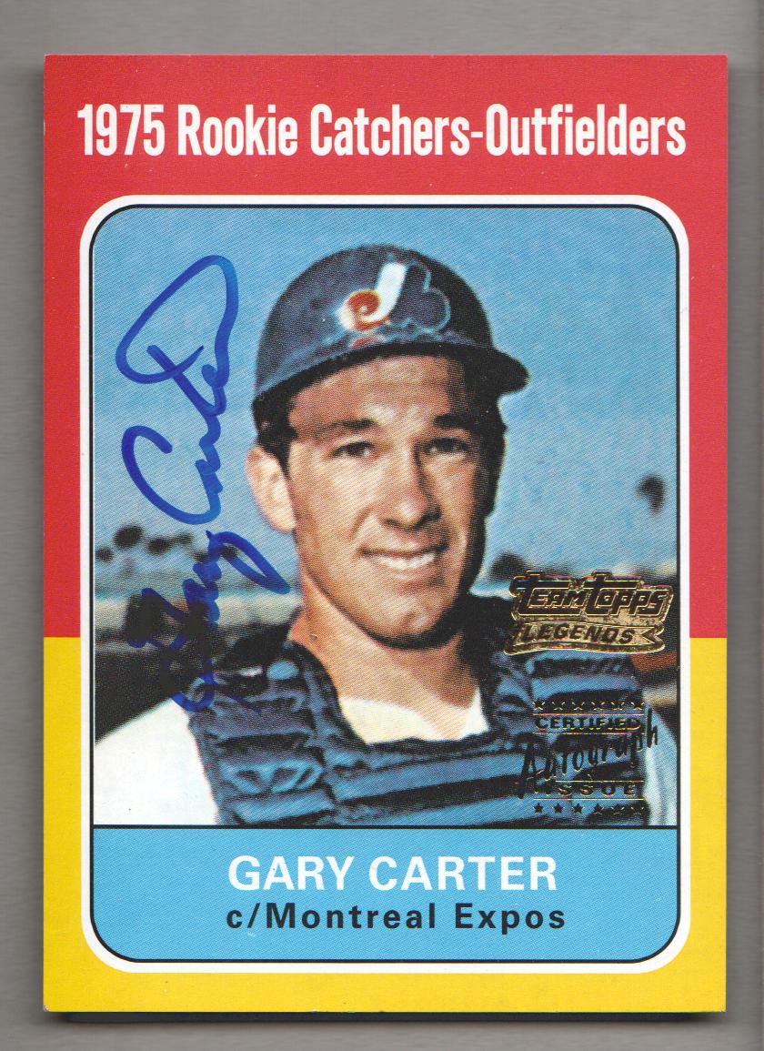 2001 Topps Team Topps Legends Autographs #TTGC Gary Carter 75