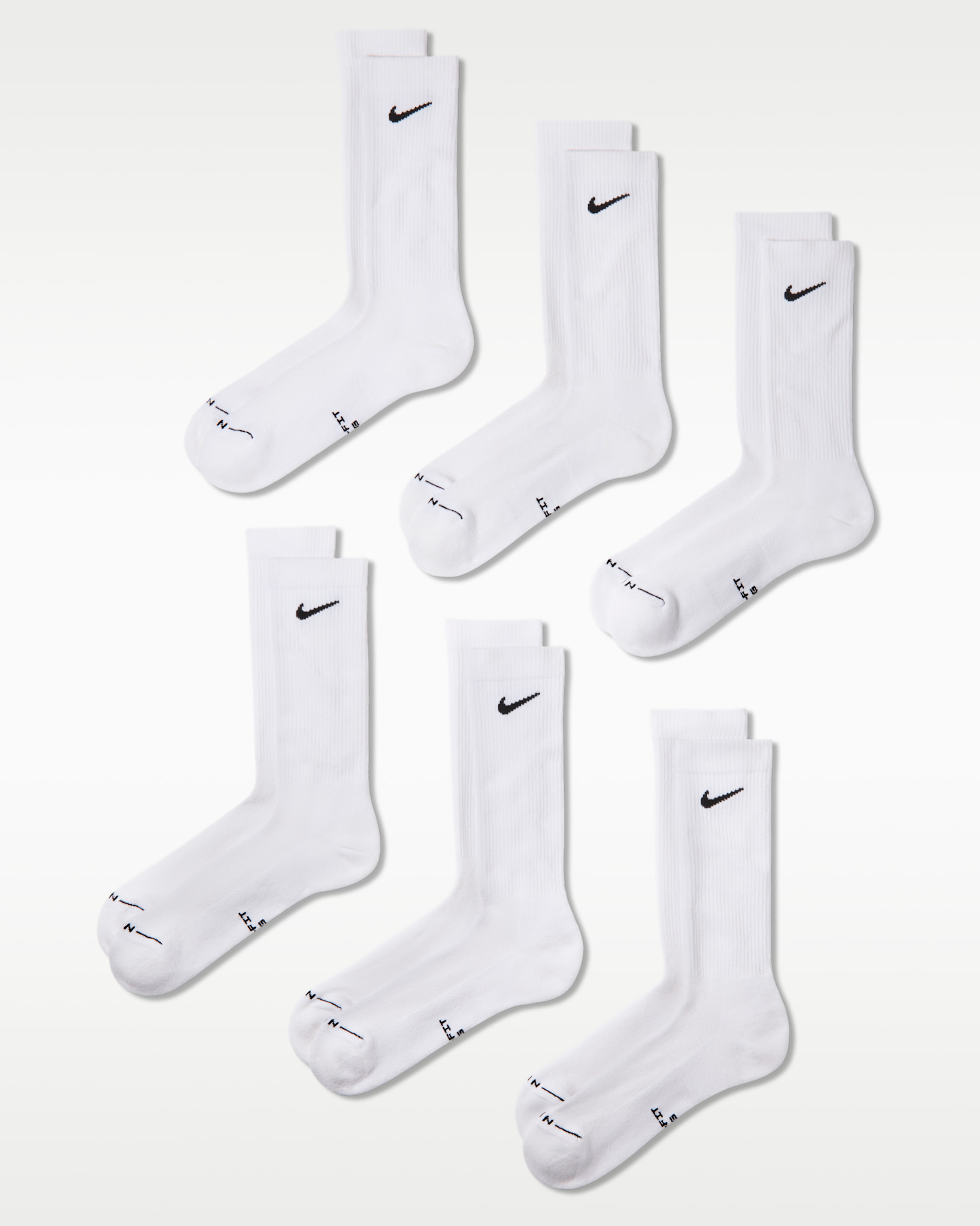 Men's Nike Everyday Elevated Crew Socks (6 Pairs)