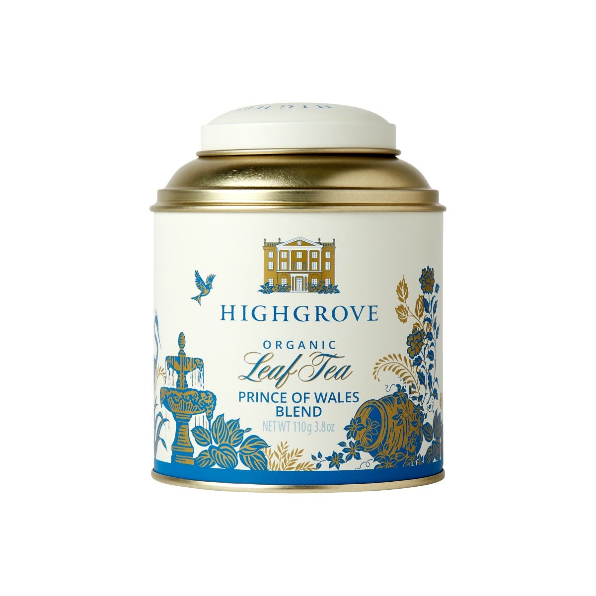 Highgrove Organic Prince of Wales Blend Tea Loose Leaf Caddy Tin -100g