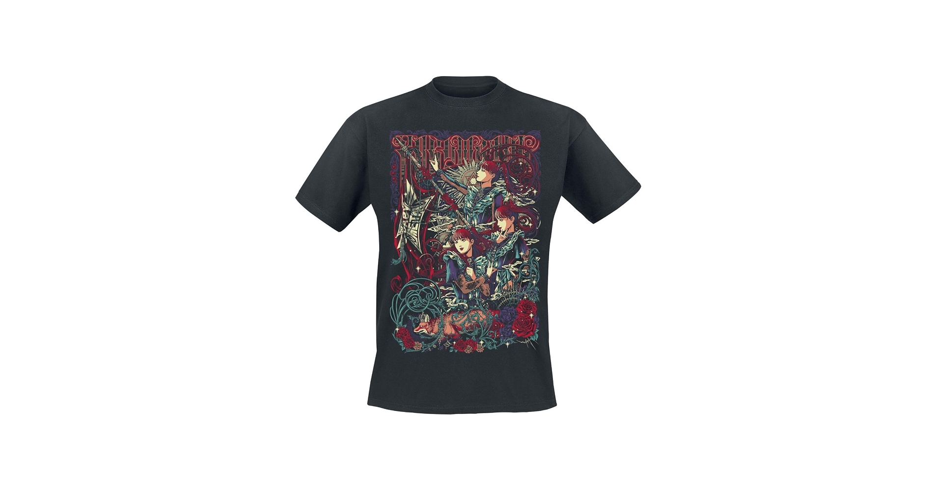 Men's Babymetal: Flag Group T-Shirt (Black)