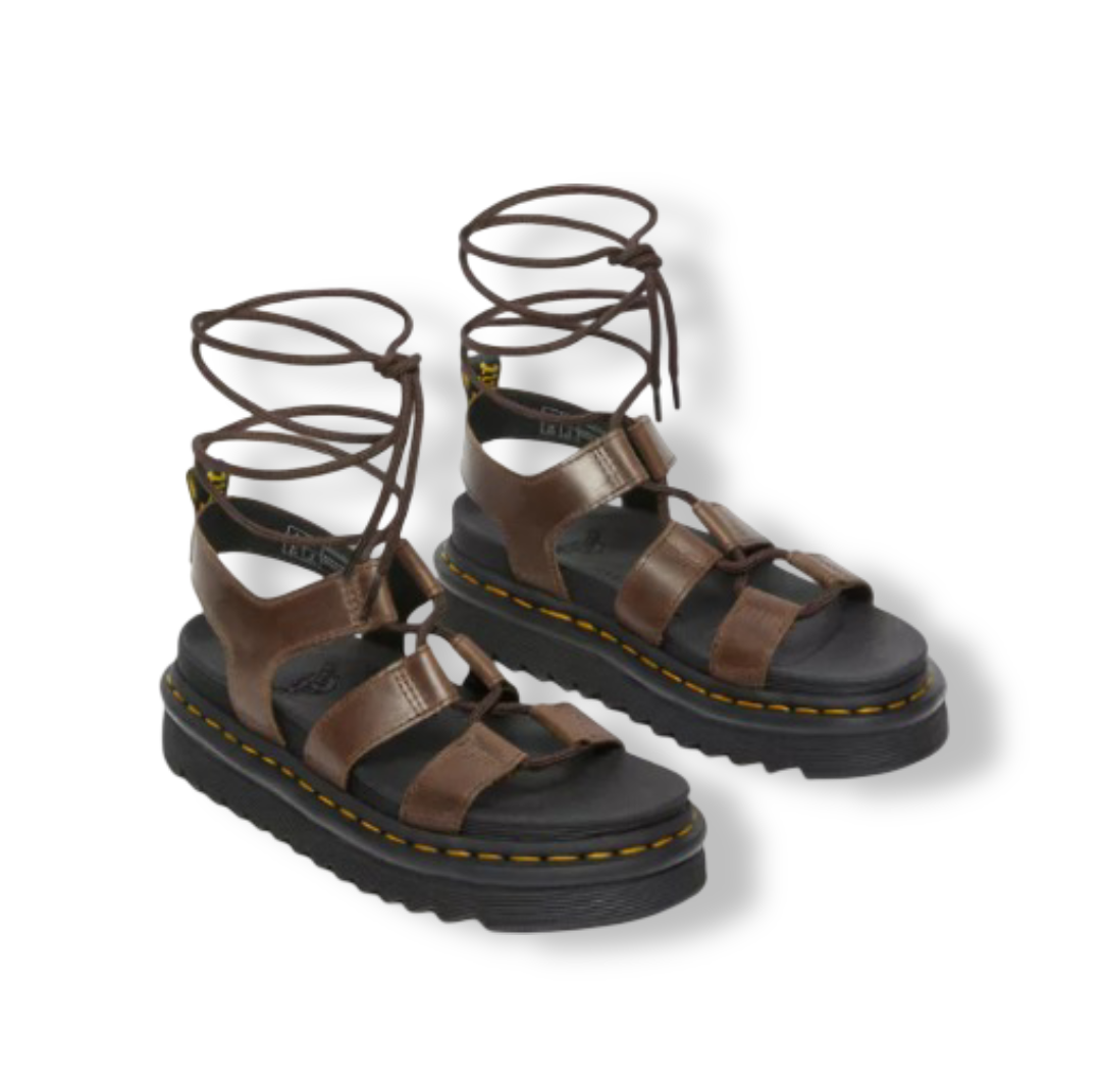 Nartilla: Women's Illusion Leather Gladiator Sandals
