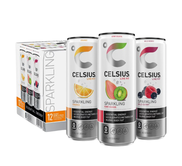 Celsius: Sparkling Original Variety Pack, Functional Energy Drink - 12 fl oz (Pack of 12)