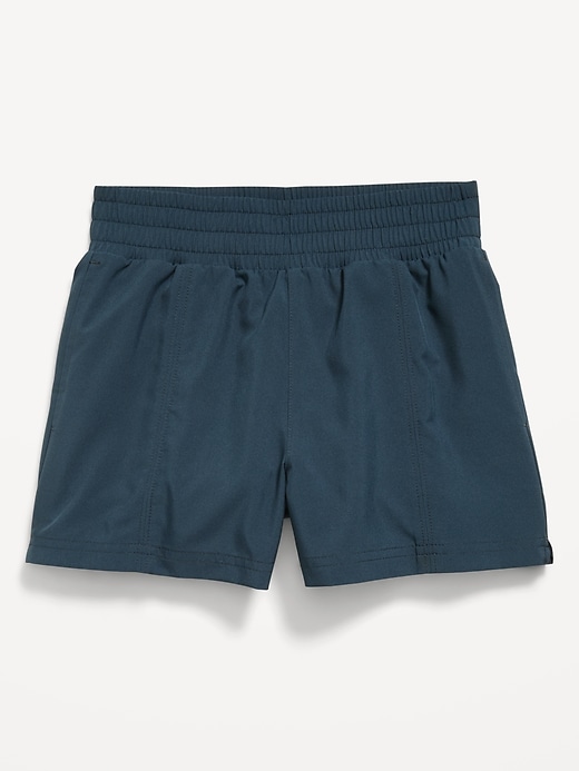 Girl's High-Waisted StretchTech Performance Shorts (Navy)