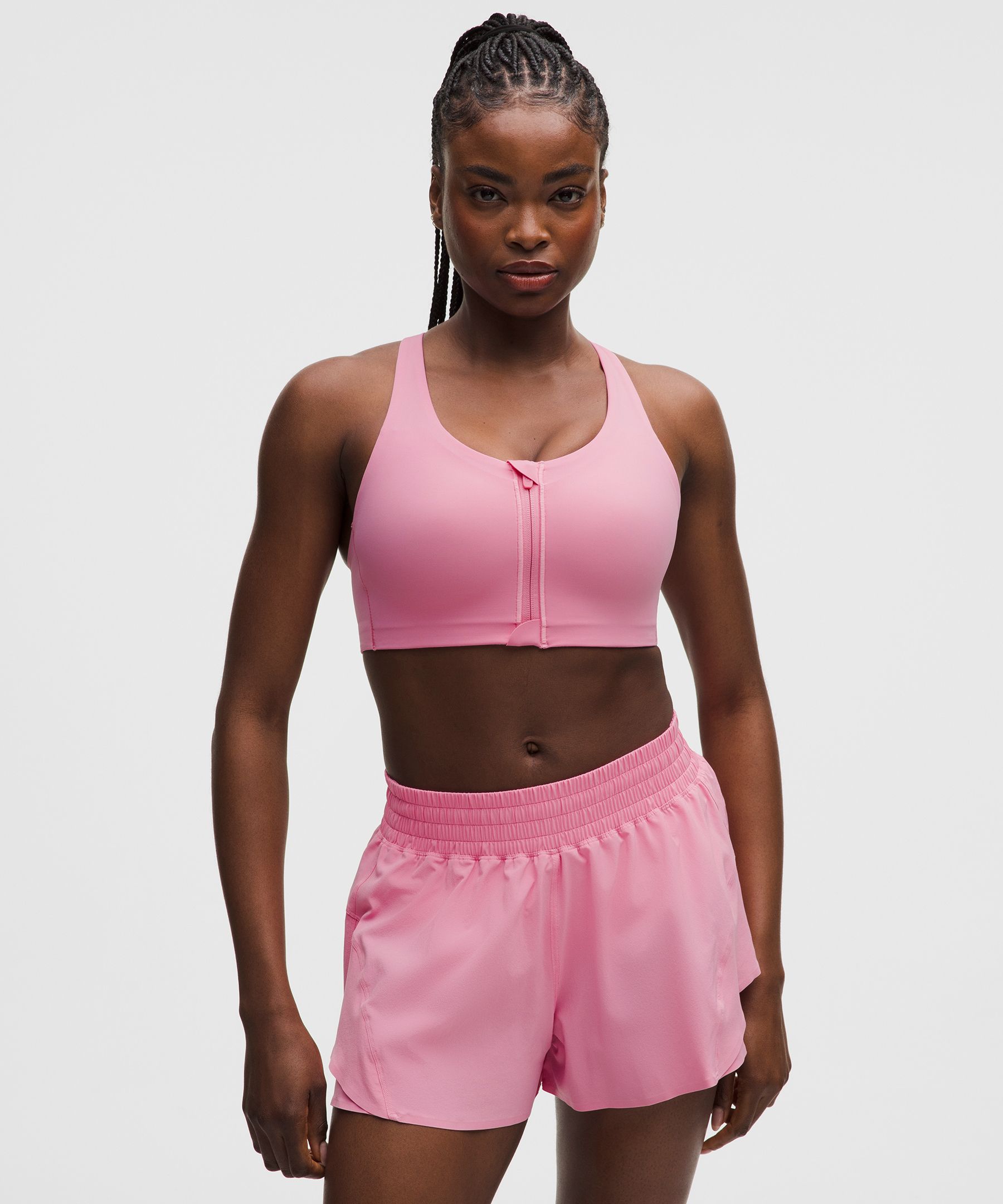 Women's Energy Zip-Front Bra (Pink)