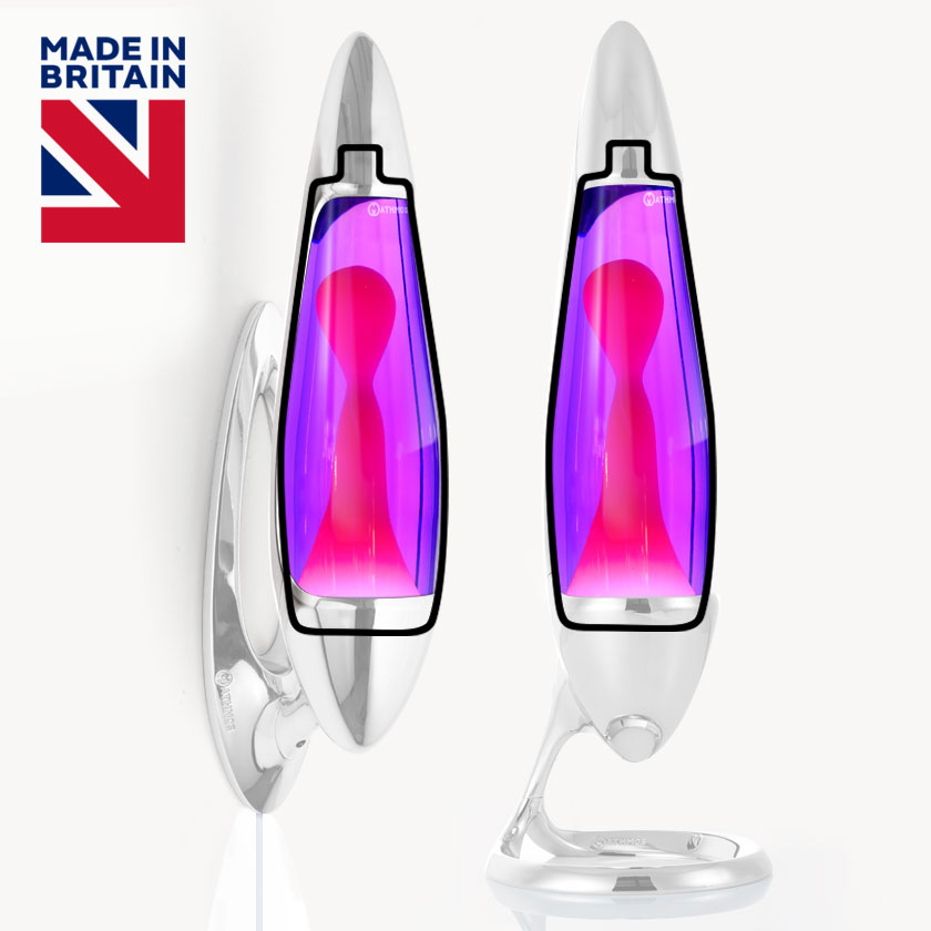 Neo Lava Lamp (Black Violet with Pink)