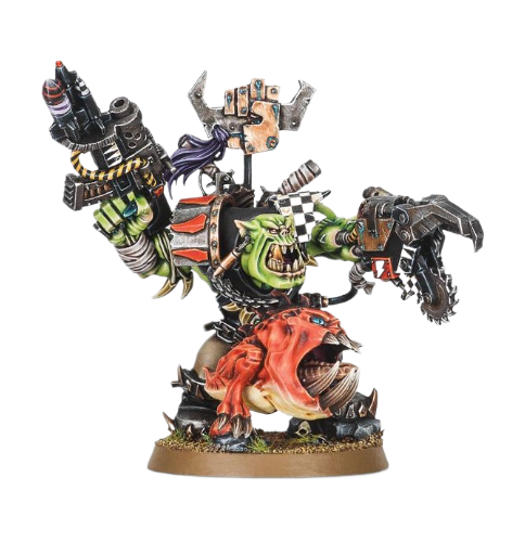 Ork Warboss With Attack Squig