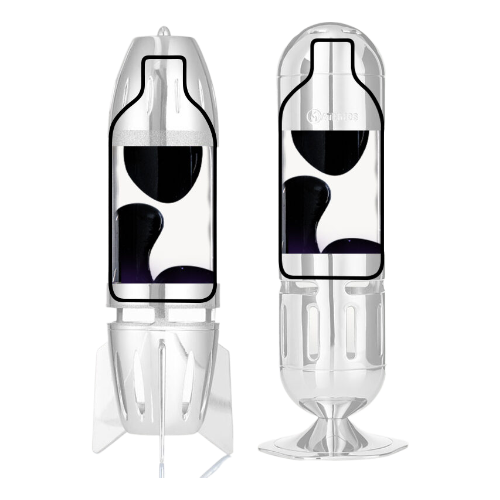 Fireflow, Pod And Pod + Lava Lamp Bottle (Clear Dark Purple)