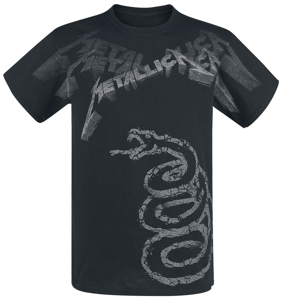 Men's Metallica: Black Album Faded T-Shirt (Black)