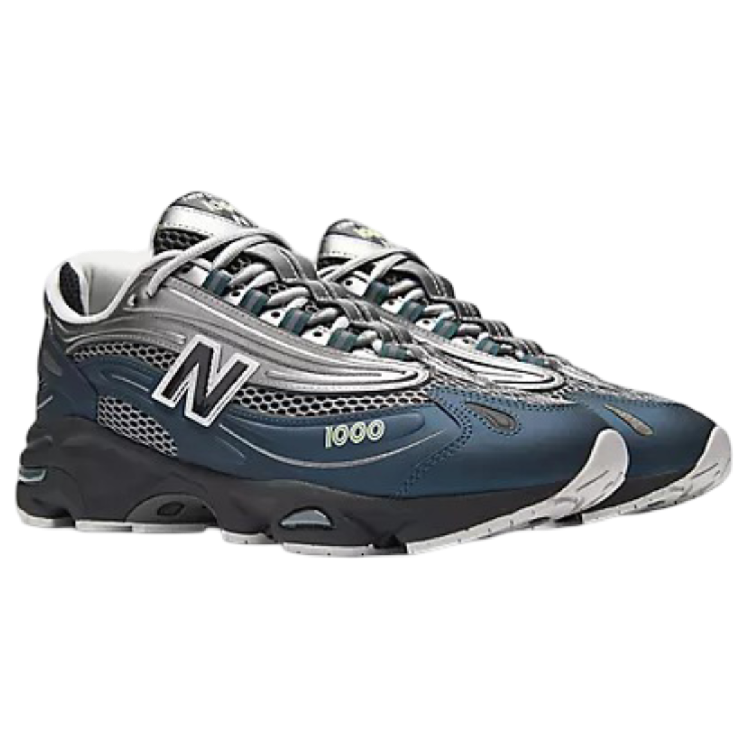 1000 Shoes (Deep Ocean with Dark Silver Metallic & Mint Flash)