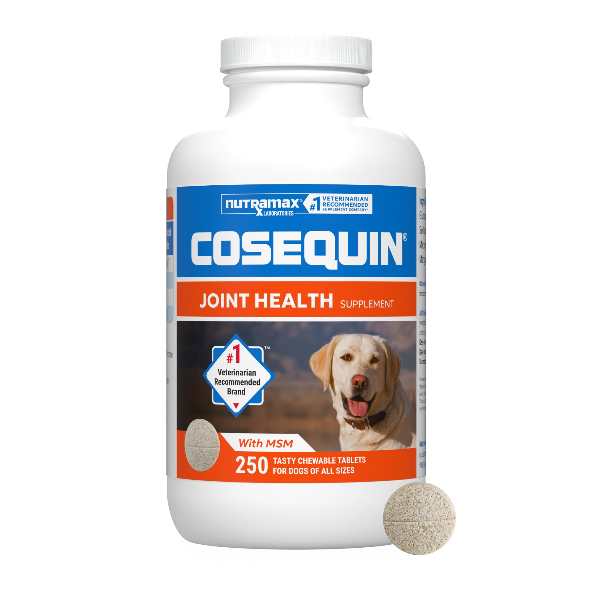 Nutramax: Cosequin Joint Health Supplement with MSM & HA for Dogs (60 Tablets)