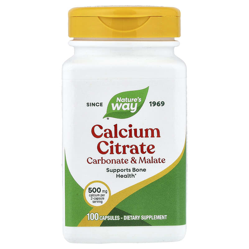 Nature's Way: Calcium Citrate 500 mg (100 Capsules)
