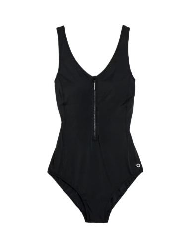 Goodmove: Active Zip Through Swimsuit (Black)