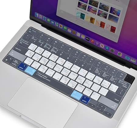 JCPal: MacOS Shortcut Guide Keyboard Cover for MacBook Pro/Air/Neo